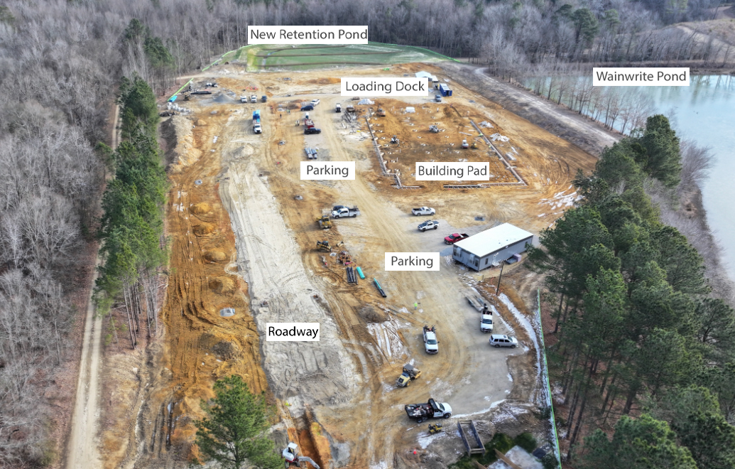 Jan 2026 – Site (Looking NE)